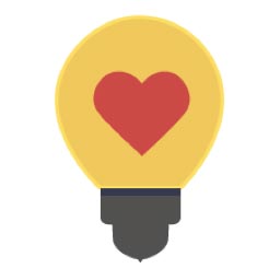 micro-startups heart in a bulb