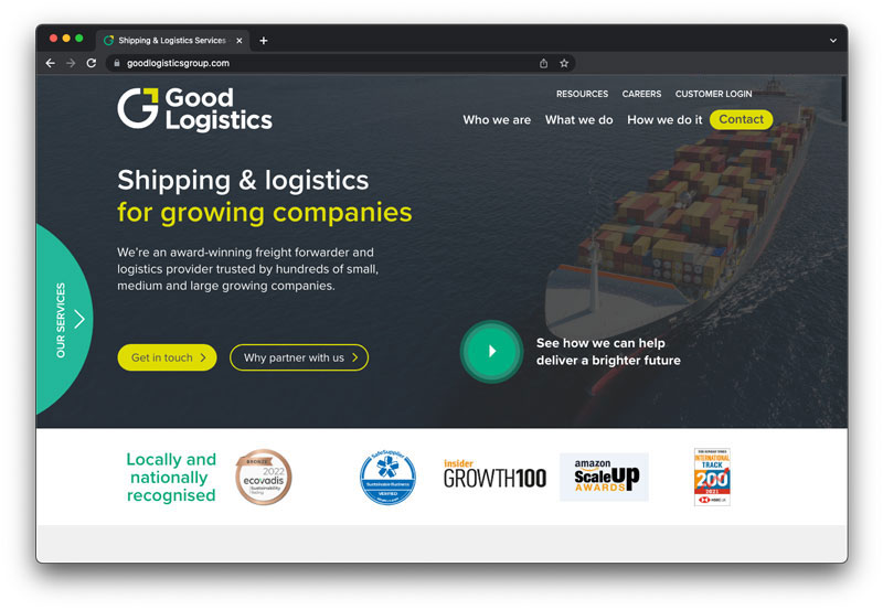 Good Logistics - Value Proposition example